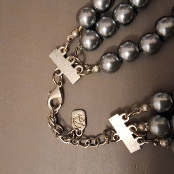 3 Strand Statement Necklace - Picture 2 of 5